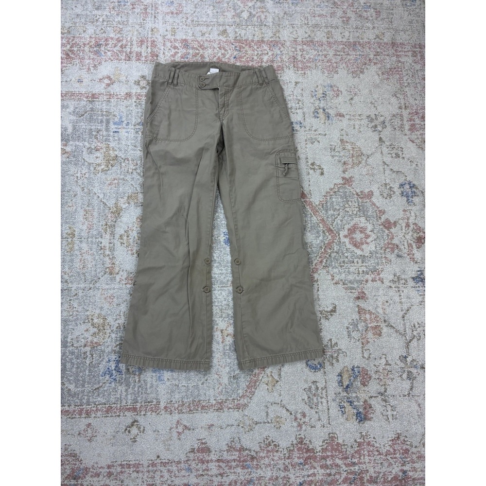 North Face Khaki Cargo Pants Gorpcore Utility Streetwear Hiking Women's Size 8